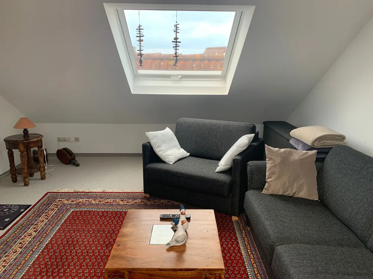 Zweites Wohn- bzw. Schlafzimmer mit Schlafsofa